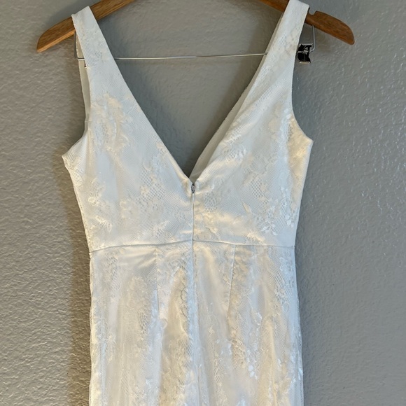Made for Forever White Lace Mermaid Maxi Dress! - Picture 3 of 8